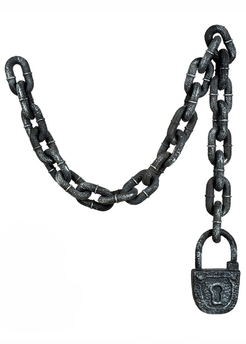 Thick Plastic Prop Fake Chain With Lock 3 Thick Plastic Prop Fake Chain With Lock