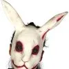 Mens Halloween Zombie Scary Evil White Rabbit Mask -Costumes Sales 02248 rs
