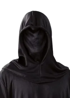 Halloween Black Faceless Ghoul Hood