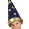 Childrens Size Blue And Gold Wizard Hat -Costumes Sales 04228 kids blue wizard hat