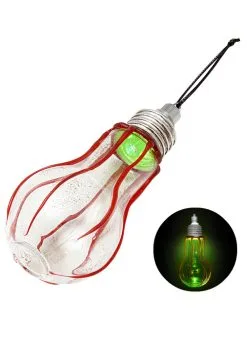 Halloween Prop Light Up Bloody Light Bulb