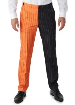 Mens Pumpkin Costume Jack-O Pinstripe Suitmeister Suit -Costumes Sales 1025 jack o pinstripe rs 04
