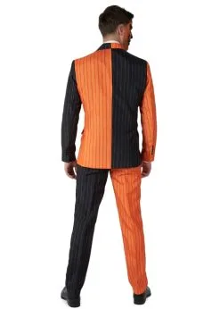 Mens Pumpkin Costume Jack-O Pinstripe Suitmeister Suit -Costumes Sales 1025 jack o pinstripe rs 05