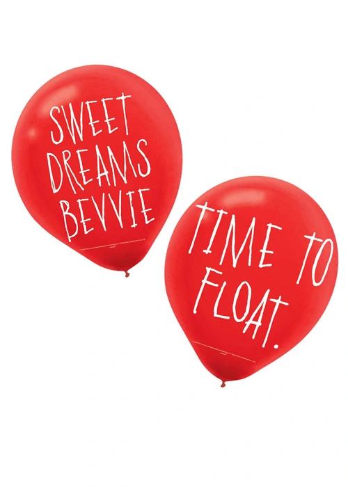 Large Red Pennywise It Halloween Balloons Pack 2 3 Large Red Pennywise It Halloween Balloons Pack 2