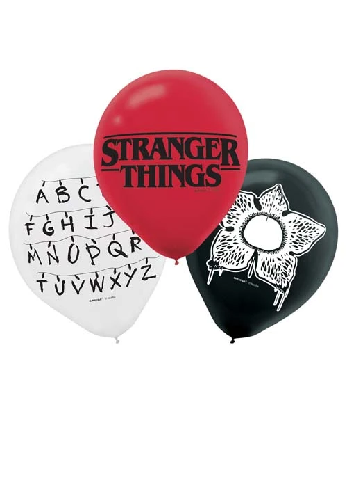 Stranger Things Party Balloons Pack 6 3 Stranger Things Party Balloons Pack 6