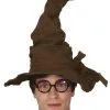 Adult Size Suede Look Brown Wizard Hat -Costumes Sales 13194 rs