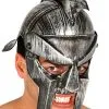 Silver Plastic Roman Gladiator Helmet 2 Silver Plastic Roman Gladiator Helmet -Costumes Sales 13363rs