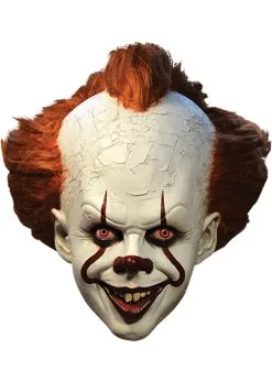 Deluxe Pennywise It The Clown Mask With Hair