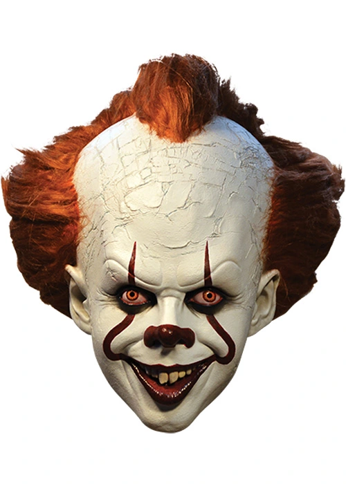 Deluxe Pennywise It The Clown Mask With Hair 3 Deluxe Pennywise It The Clown Mask With Hair