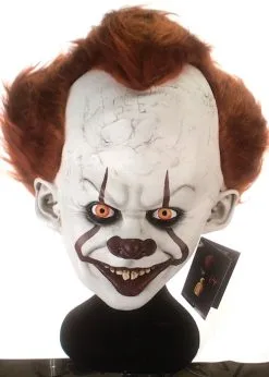 Deluxe Pennywise It The Clown Mask With Hair 12 Deluxe Pennywise It The Clown Mask With Hair -Costumes Sales 1825Ars 02