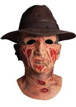 Deluxe Freddy Krueger Latex Mask And Hat