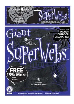 Black Spider Web Decoration Extra Large Bag