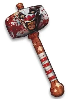 Inflatable Scary Clown Hammer Mallet Prop Weapon