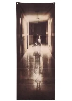 Halloween Haunted Ghost Girl Fabric Door Decoration