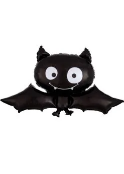 Halloween Black Bat Supershape Uninflated Balloon