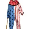 Mens Halloween Killer Evil Clown Costume 2 Mens Halloween Killer Evil Clown Costume -Costumes Sales 3265EC rs