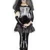 Girls Gothic Skeleton Bride Halloween Costume