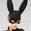 Womens Black Glitter Bunny Rabbit Eye Mask 2 Womens Black Glitter Bunny Rabbit Eye Mask -Costumes Sales 3760 BLK black glitter bunny mask