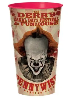 It Clown Large Pennywise Re-Usable Plastic Cup
