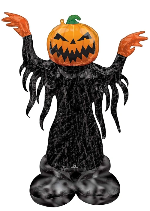 Large Halloween Pumpkin Head Airloonz Uninflated Balloon 3 Large Halloween Pumpkin Head Airloonz Uninflated Balloon