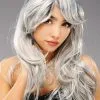 Womens Halloween Long Grey Zombie Bride Wig -Costumes Sales 44256 long grey wig