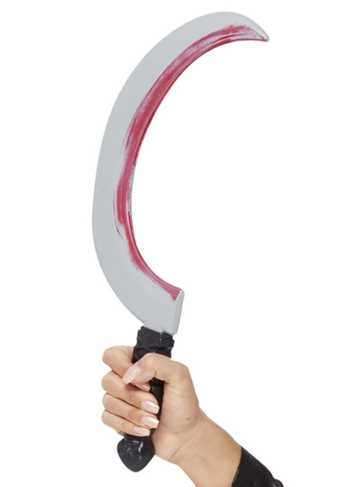 Halloween Plastic Sickle Prop Scarecrow Weapon 3 Halloween Plastic Sickle Prop Scarecrow Weapon