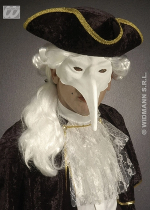 Halloween White Plague Doctor Style Mask 3 Halloween White Plague Doctor Style Mask