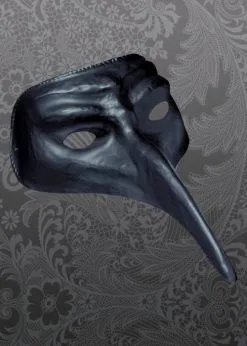 Halloween Black Plague Doctor Style Mask