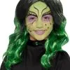 Childrens Halloween Long Green Wavy Witch Wig -Costumes Sales 49120rs