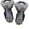 Halloween Grey Werewolf Shoe Covers -Costumes Sales 4996Ars
