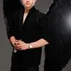 Mens Extra Large Black Feather Gothic Angel Wings 1 Mens Extra Large Black Feather Gothic Angel Wings -Costumes Sales 52817 mens xl black feather wings