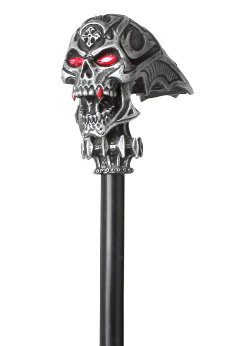 Halloween Deluxe Gothic Skull Vampire Cane 4 Halloween Deluxe Gothic Skull Vampire Cane - Image 2