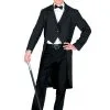 Rocky Horror Style Mens Black Tailcoat 1 Rocky Horror Style Mens Black Tailcoat -Costumes Sales 608122 mens black tailcoat