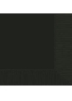 Black Paper Party Lunch Napkins Pack 50