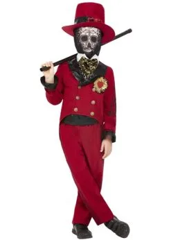 Boys Deluxe Day Of The Dead Sacred Heart Groom Costume