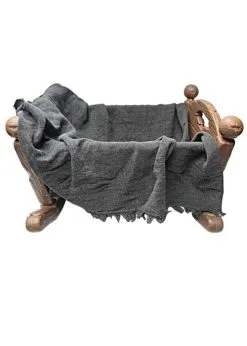 Halloween Party Creepy Rocking Cradle Prop With Sound