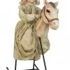 Large Rocking Horse Doll Halloween Animated Prop 2 Large Rocking Horse Doll Halloween Animated Prop -Costumes Sales 6650B rocking horse halloween prop