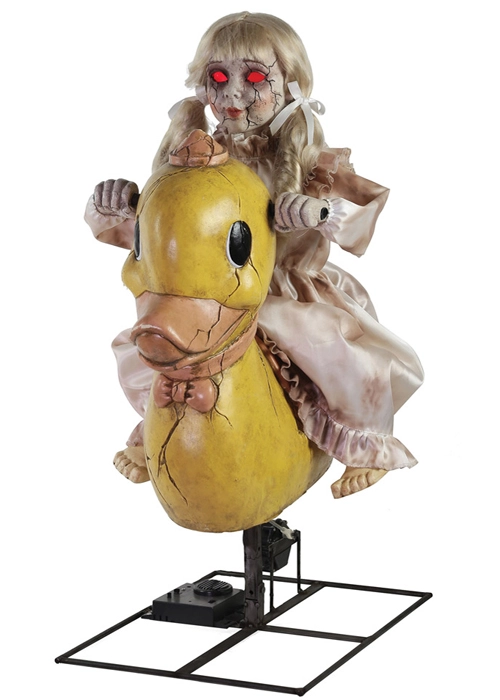 Large Rocking Duck Doll Halloween Party Animated Prop 3 Large Rocking Duck Doll Halloween Party Animated Prop