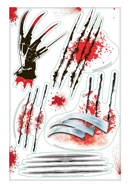 Freddy Krueger Halloween Party Wall Grabbers Decoration 3 Freddy Krueger Halloween Party Wall Grabbers Decoration