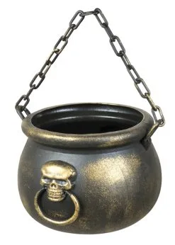 Deluxe Halloween Skull Witch Cauldron