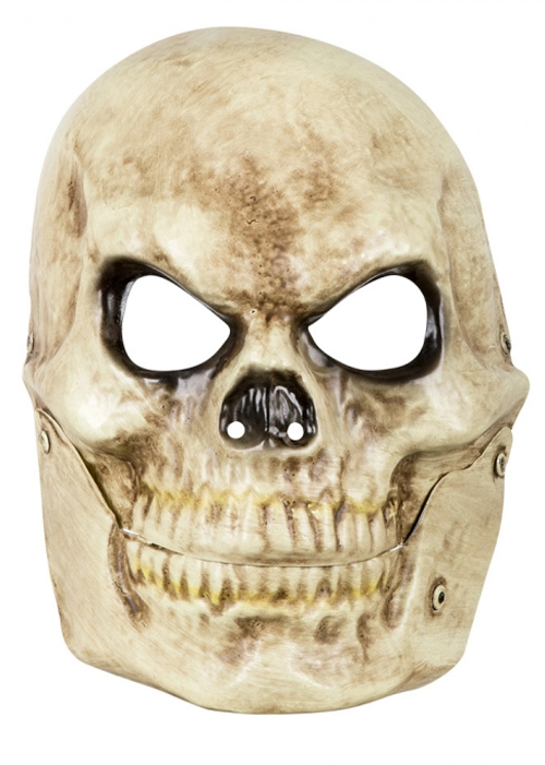 Halloween Plastic Skull Mask With Movable Jaw 4 Halloween Plastic Skull Mask With Movable Jaw - Image 2
