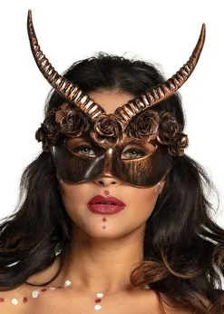 Womens Gothic Bronze Mama Legba Eye Mask