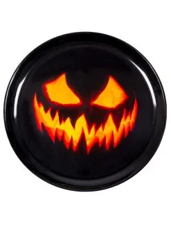 Creepy Pumpkin Halloween Party Tray Thick Plastic Platter