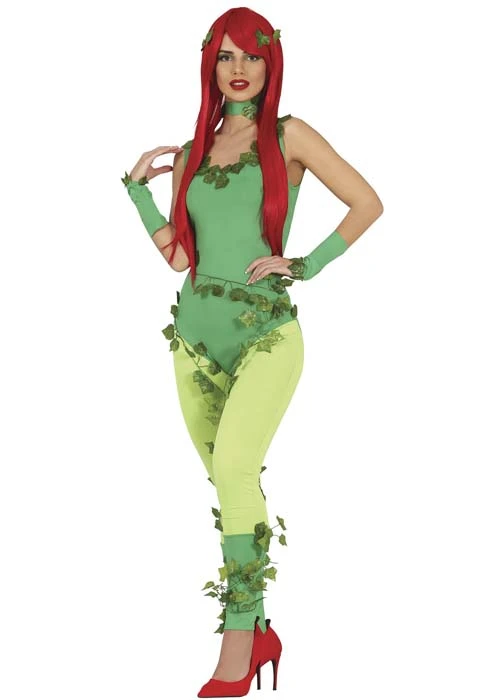 Womens Poison Ivy Style Villain Costume 3 Womens Poison Ivy Style Villain Costume
