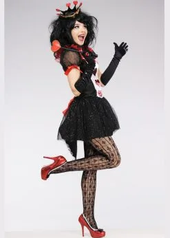 Womens Deluxe Glitter Queen Of Hearts Costume 10 Womens Deluxe Glitter Queen Of Hearts Costume -Costumes Sales 83924 sexy queen of hearts costume 02