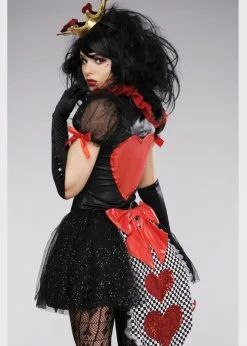 Womens Deluxe Glitter Queen Of Hearts Costume 12 Womens Deluxe Glitter Queen Of Hearts Costume -Costumes Sales 83924 sexy queen of hearts costume 04