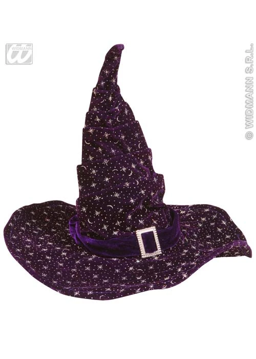 Adult Deluxe Fancy Dress Purple Wizard Hat 3 Adult Deluxe Fancy Dress Purple Wizard Hat
