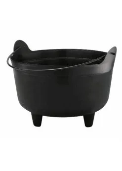 Large Halloween Black Witch Cauldron