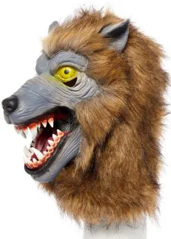 Halloween Scary Brown Werewolf Mask -Costumes Sales 9908090 rs 02