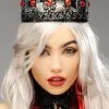 Wicked Queen Gothic Black Metal Royal Crown -Costumes Sales A2810 BLK gothic black metal crown